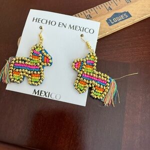 NWT Made In Mexico Piñata Earrings